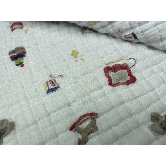 Little Unicorn The Boss Baby Cotton Muslin Baby Blanket Quilt Toy Box 40x40 - Picture 4 of 11